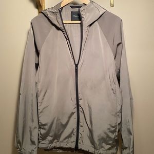 Theory Tan Lightweight Hooded Jacket
